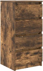 vidaXL Komoda Dąb wędzony 37,5x35x76 cm Drewno klejone 2