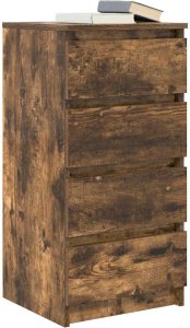 vidaXL Komoda Dąb wędzony 37,5x35x76 cm Drewno klejone 4