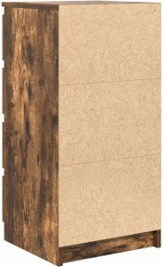 vidaXL Komoda Dąb wędzony 37,5x35x76 cm Drewno klejone 8