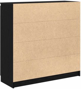 vidaXL Komoda z szufladami Czarny dąb 100,5x35x98,5 cm Drewno klejone 8