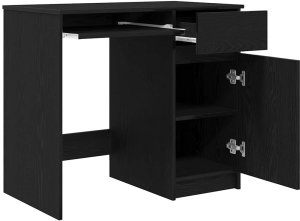 Biurko vidaXL Czarne 86 cm x 49 cm 4