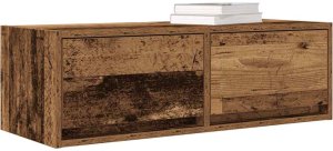 vidaXL Szafki RTV 2 szt. Stare drewno 80x31x25,5 cm Drewno klejone 4