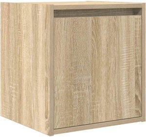 vidaXL Szafka nocna ścienna Sonoma Oak 38x34x40 cm 2