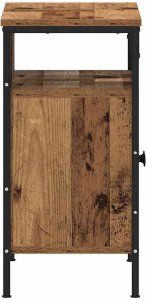 vidaXL Szafka pod umywalkę, stare drewno, 60x30x60 cm 7