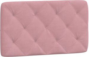 vidaXL Rama łóżka z oświetleniem LED, różowa, 80x200 cm, aksamitna 9