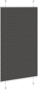 vidaXL Roleta plisowana czarna 80x100 cm Szerokość tkaniny 79,4 cm 4