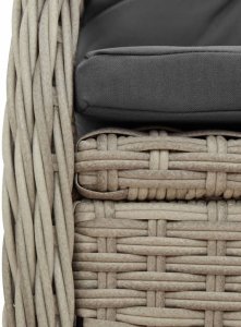 vidaXL 9-częściowy zestaw mebli ogrodowych z poduszkami, jasnoszary 6