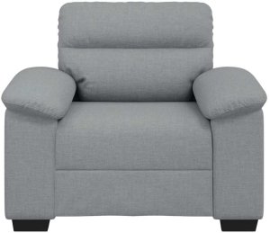 vidaXL Sofa Fotel Jasnoszary 60 cm Tkanina 4