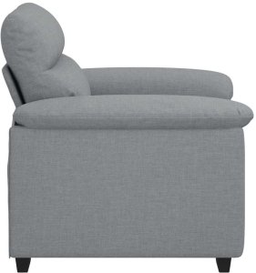 vidaXL Sofa Fotel Jasnoszary 60 cm Tkanina 5