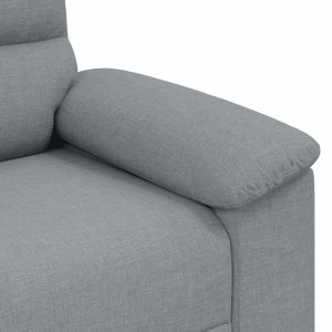 vidaXL Sofa Fotel Jasnoszary 60 cm Tkanina 7