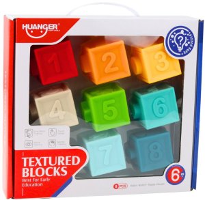 LeanToys Gumowe Klocki Sensoryczne Edukacyjne Dla Malucha Liczby Zwierzęta Wzory 8el LEAN Toys 4
