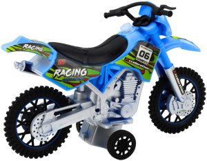 Motor Crossowy Off-Road Napęd Światła Dźwięki Niebieski 4