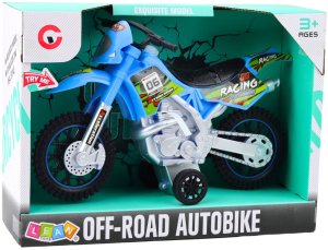 Motor Crossowy Off-Road Napęd Światła Dźwięki Niebieski 5
