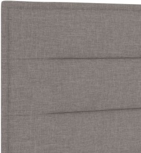 Łóżko Tapicerowane Taupe 140x190 cm 11