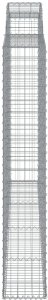 Kosze gabionowe, 12 szt, 300x30x180/200cm, galwanizowane żelazo 5