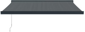 Zwijana markiza, antracytowa, 3x2,5 m, tkanina i aluminium 3