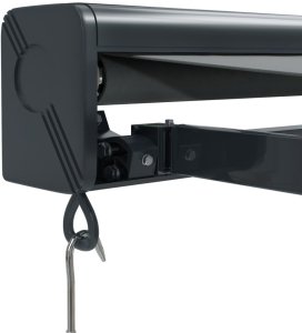 Zwijana markiza, antracytowa, 3x2,5 m, tkanina i aluminium 7