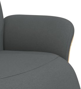 Rozkładany fotel z podnóżkiem, ciemnoszary, tkanina 6