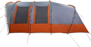 Namiot rodzinny, 8-os., tunelowy, szary, wodoszczelny 9