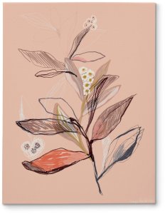 Floral Sketch II - obraz na płótnie 30x40 1