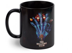 Stranger Things 4 The Hellfire Club - czarny kubek 1
