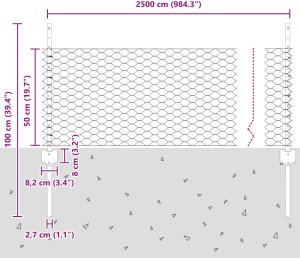 vidaXL Zestaw ogrodzeń Pakiet 2 Szary Metal Duży Rozszerzalny 10