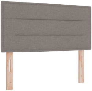 vidaXL Łóżko z materacem sprężynowym taupe 120x200 cm tkanina 7