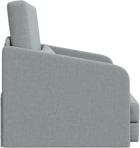 vidaXL Sofa na podłogę 2 w 1 Jasnoszara 65x80x83 cm Tkanina 6