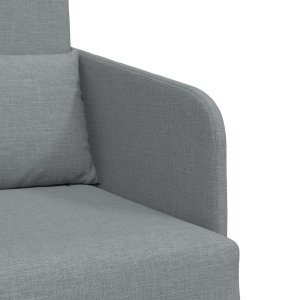 vidaXL Sofa na podłogę 2 w 1 Jasnoszara 65x80x83 cm Tkanina 8