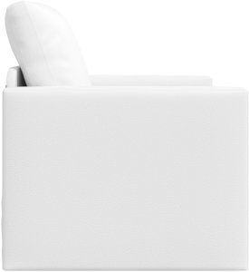 vidaXL Sofa na podłogę 2-w-1 Biała 74x77x81 cm Sztuczna skóra 6