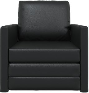 vidaXL Fotel 2-w-1  czarny 74x77x81 cm ekoskóra 5