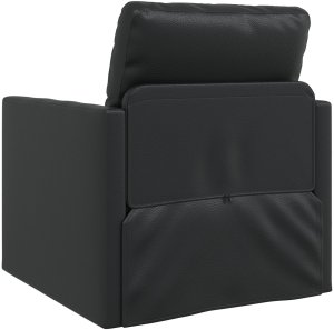 vidaXL Fotel 2-w-1  czarny 74x77x81 cm ekoskóra 7