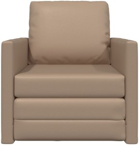 vidaXL Fotel narożny 2 w 1 Cappuccino 74x77x81 cm z sztucznej skóry 5