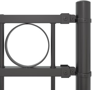 vidaXL Ogrodzenie Szare 1,7x1 m Stal 5