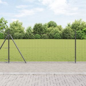 vidaXL Słupy ogrodzeniowe  7 szt. 32mm 110cm Betoniak 1