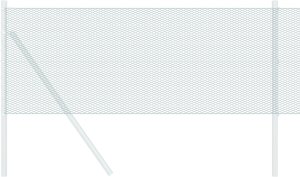 vidaXL Sześciokątny Płot Zielony 0.4x10 m Stal 3