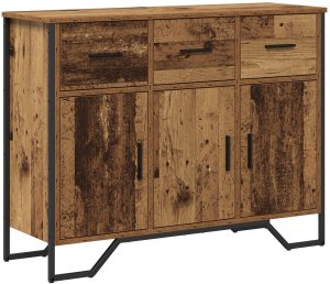 vidaXL Kredens Stary Dąb 97x32.5x74.5 cm Drewno inżynieryjne 2