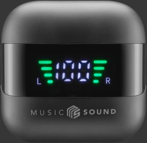 SłuchawkiMusic SoundSpark czarne (BTMSTWSSPARKK) 2