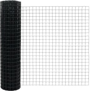 Zestaw ogrodzenia ogrodowego Zestaw 2 Szary Metal Standard 5