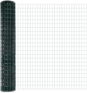 Zestaw ogrodzeniowy Zestaw 2 sztuk Zielony Metalowy 10 x 1,5 m 5