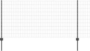 Zestaw Euro ogrodzenia  Zestaw 2 Szary Metal pokryty plastikiem 6