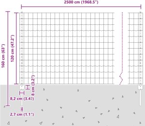 vidaXL Zestaw płotów ogrodowych Zestaw 2 szt. Szary 11