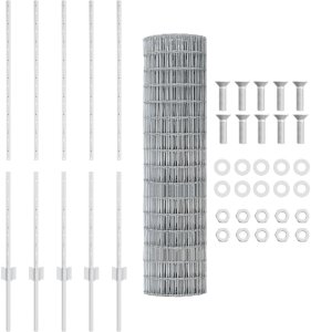 Zestaw ogrodzenia 2 sztuki Stal ocynkowana 10 x 1,2 metra Solidne 2