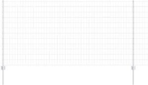 Zestaw ogrodzenia 2 sztuki Stal ocynkowana 10 x 1,2 metra Solidne 6