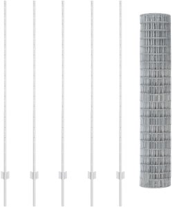 vidaXL Zestaw ogrodzeń Zestaw 2 Stal ocynkowana 10 x 1.6 m Trwałe 3