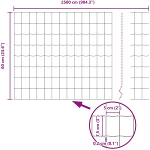 vidaXL Zestaw Ogrodzenia Zestaw 2 Stal Ocynkowana Duży Trwały 11