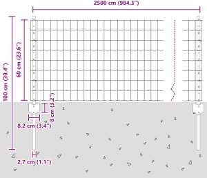 vidaXL Zestaw Ogrodzenia Zestaw 2 Stal Ocynkowana Duży Trwały 10