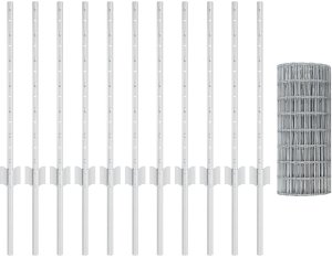 vidaXL Zestaw Ogrodzenia Euro Zestaw 2 Stal ocynkowana 25 x 0,6 m Trwałe 2