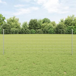 Zestaw Płotu  2 Panele Galwanizowany 25 x 0.8 m Trwały Płot Euro 1