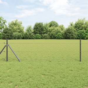 Siatka Sześciokątna Szara 1.6x10 m Stal 1